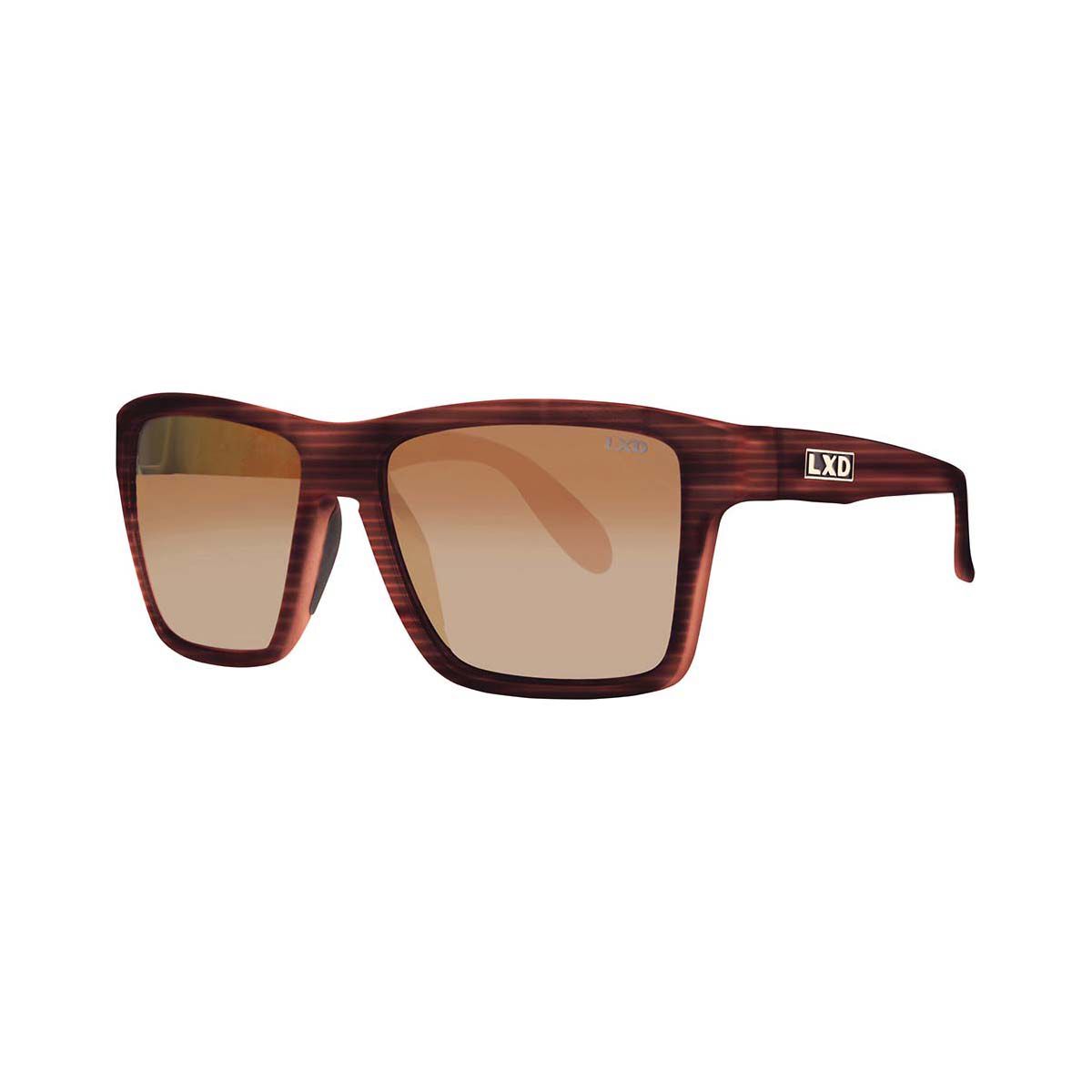 LXD Men&rsquo;s Scholz Photochromic Polar Sunglasses Matt Brown Stripe with Brown Lens, , bcf_hi-res