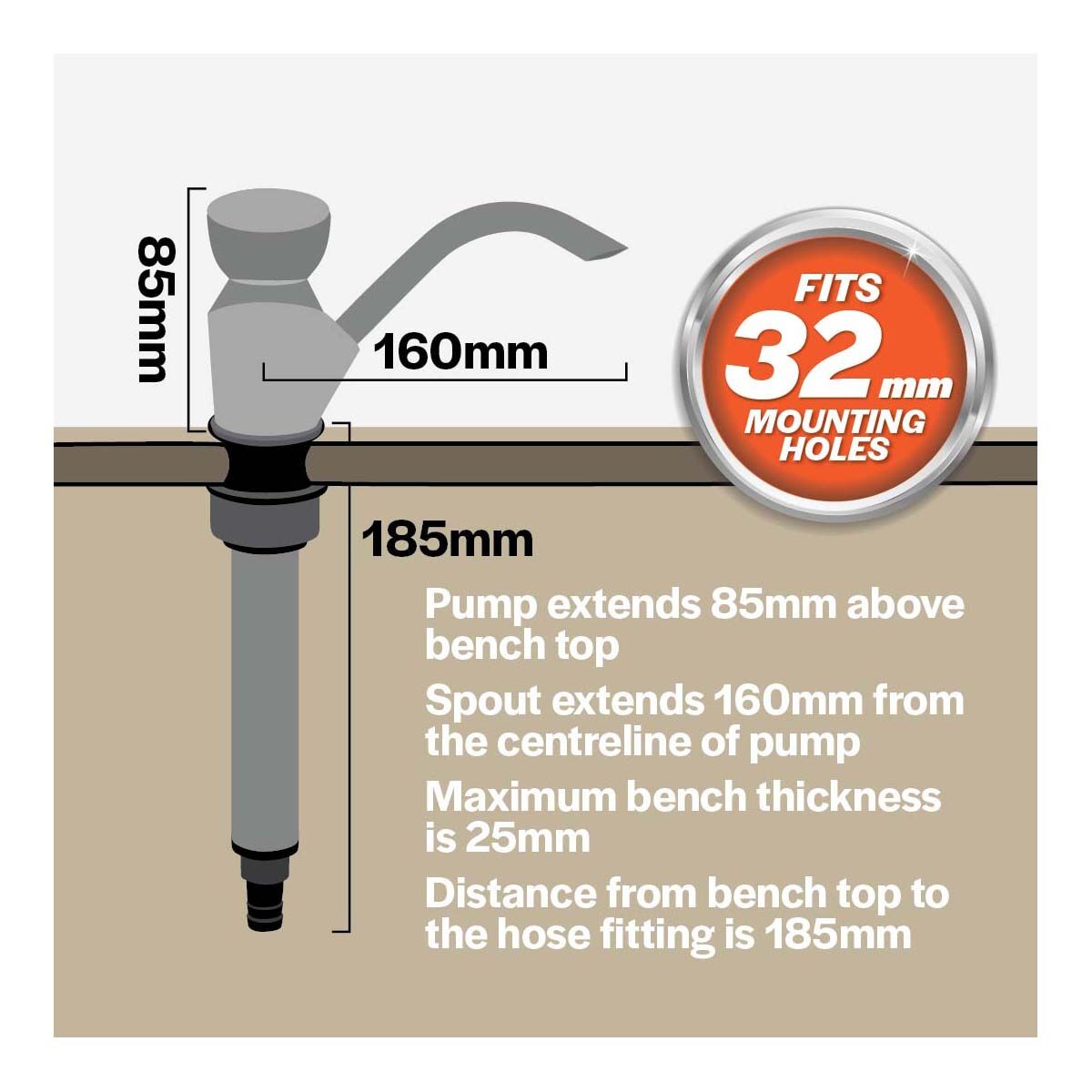Explore Caravan Sink Hand Pump, , bcf_hi-res
