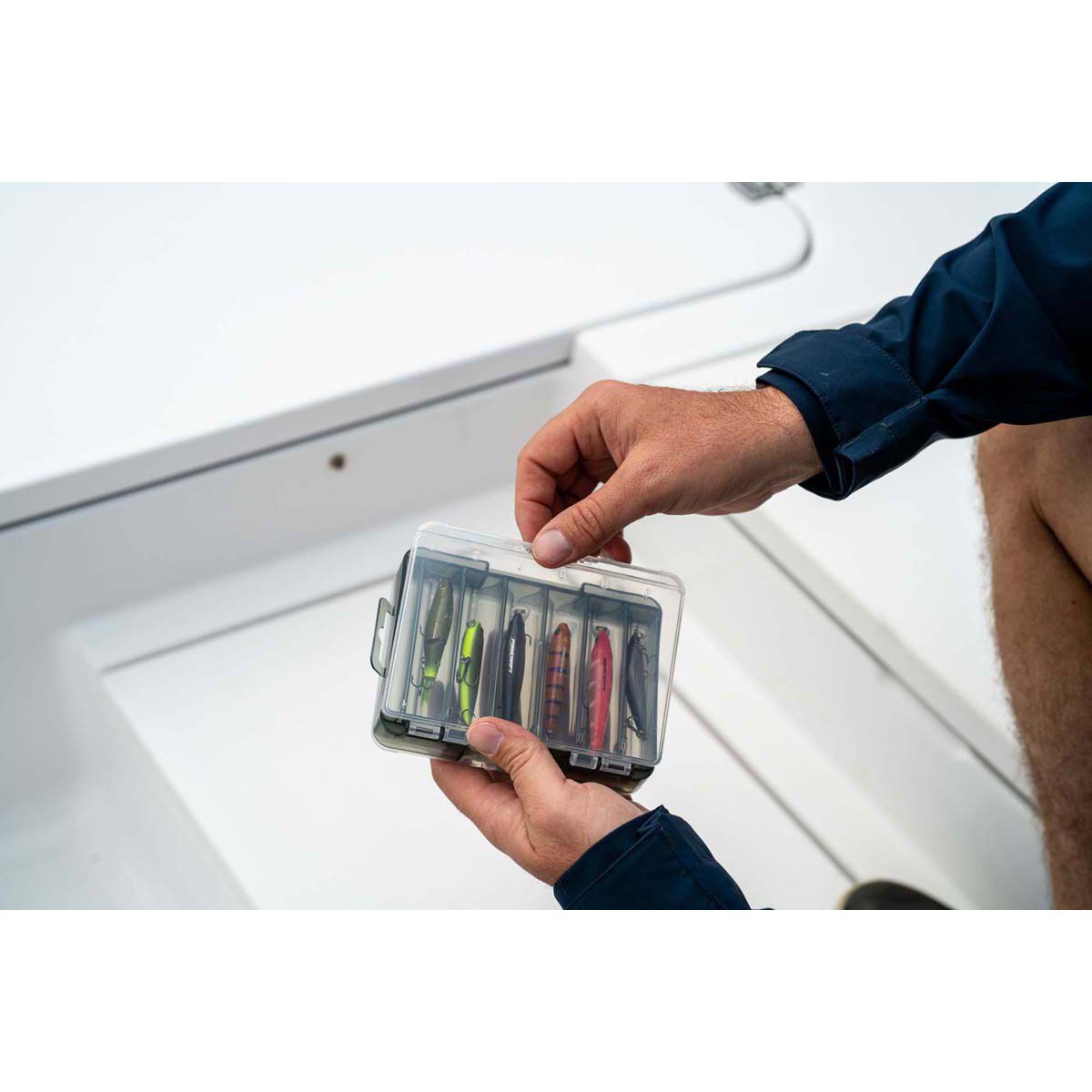 Meiho Reversible D-86 Tackle Box Clear, , bcf_hi-res