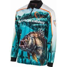 Savage Gear Men's Bream Fishing Shirt, Blue, bcf_hi-res