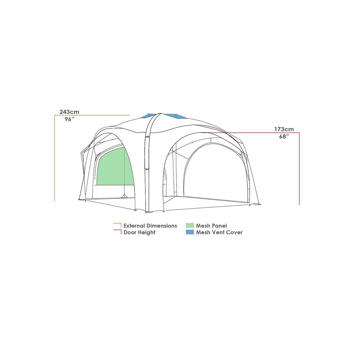 Zempire Aerobase 3+1 Wall Shade Shelter, , bcf_hi-res