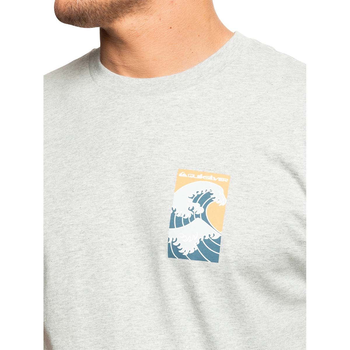 Quiksilver Waterman Men&rsquo;s Tsunami Short Sleeve Tee Grey Heather S, Grey Heather, bcf_hi-res