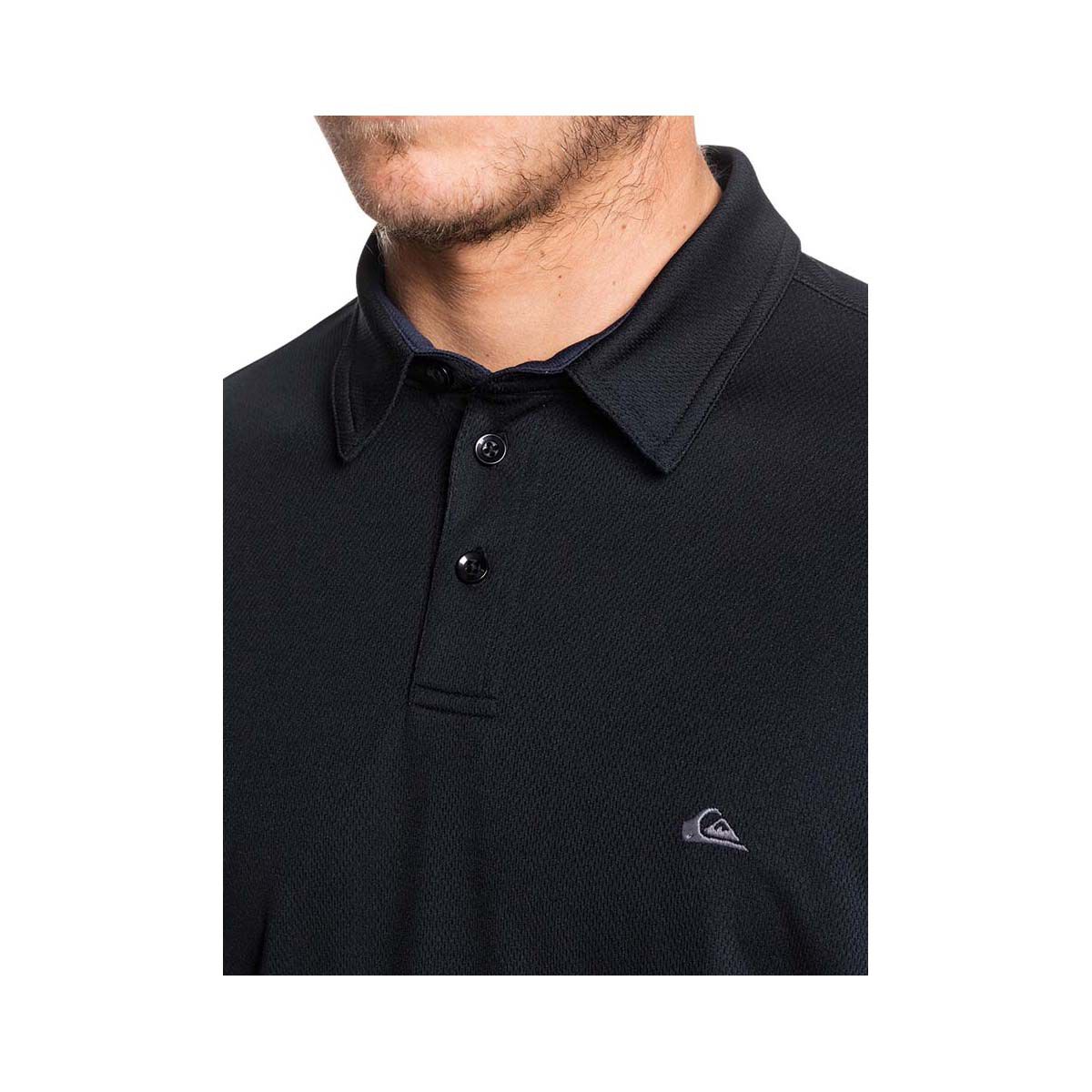 Quiksilver Waterman Men's Water 2 Polo, Black, bcf_hi-res