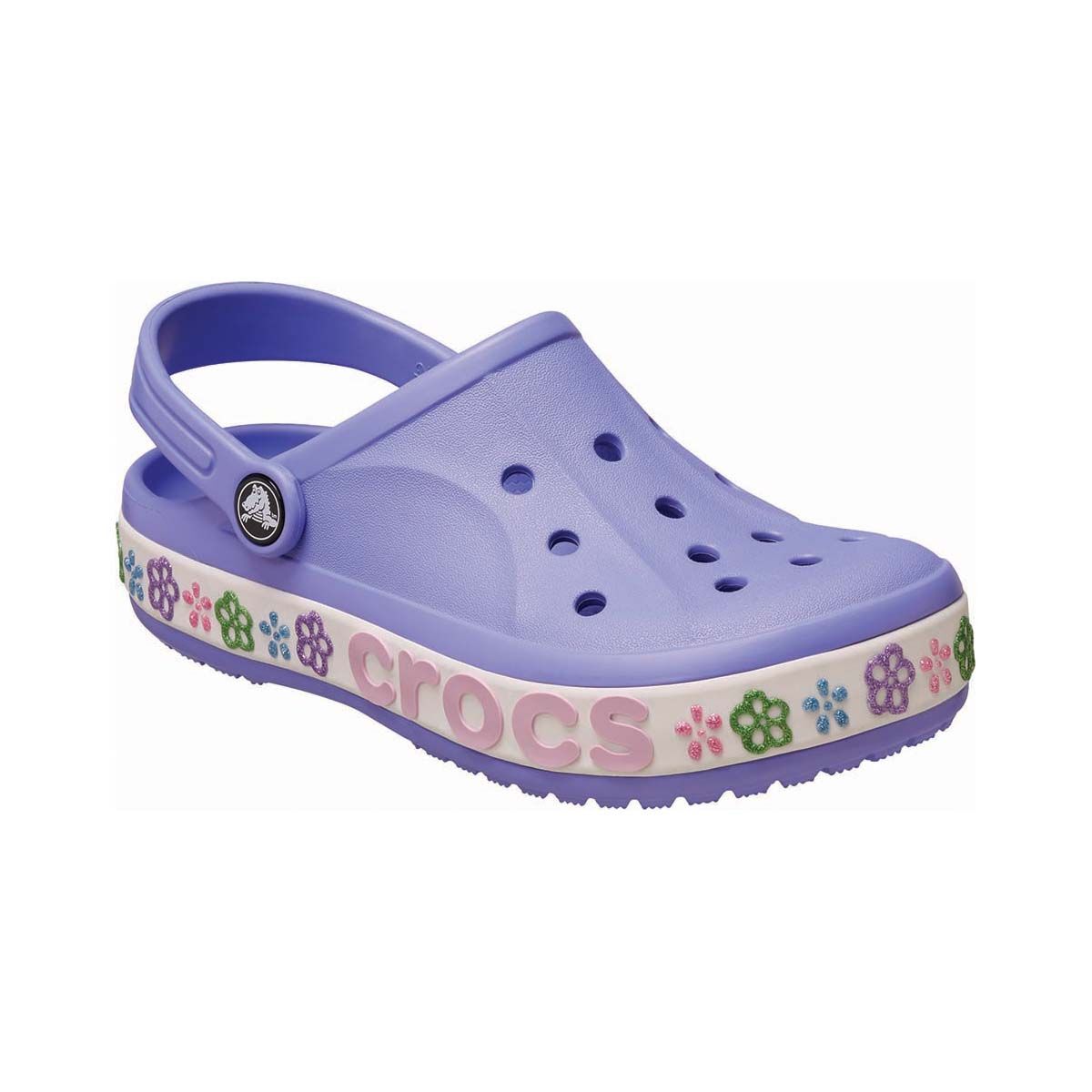 Crocs Kids' Bayaband Flower Band Clogs Digital Violet C11, Digital Violet, bcf_hi-res