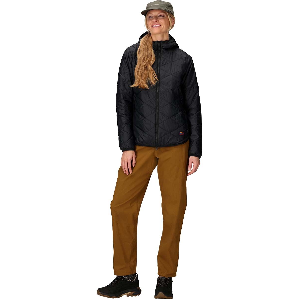 Marmot Women's Onward Insulated Hoodie, Black, bcf_hi-res