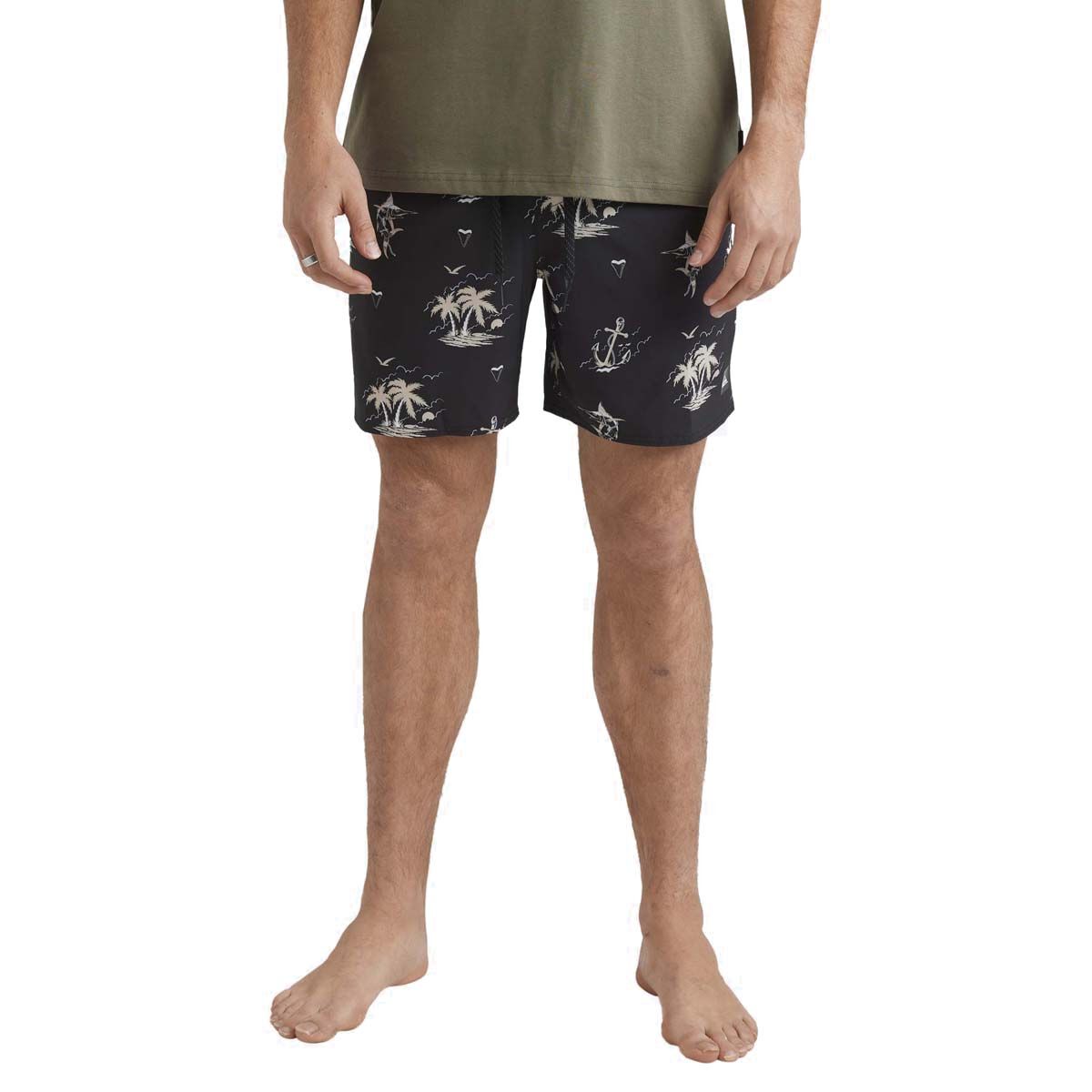 Quiksilver Men&rsquo;s Horizon Haze Volley Shorts, Black, bcf_hi-res