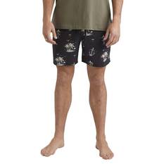 Quiksilver Men’s Horizon Haze Volley Shorts, Black, bcf_hi-res