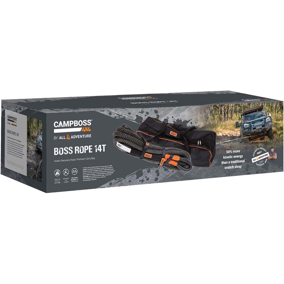 CampBoss&reg;  Boss Rope Kinetic Recovery Rope 14,000kg, , bcf_hi-res