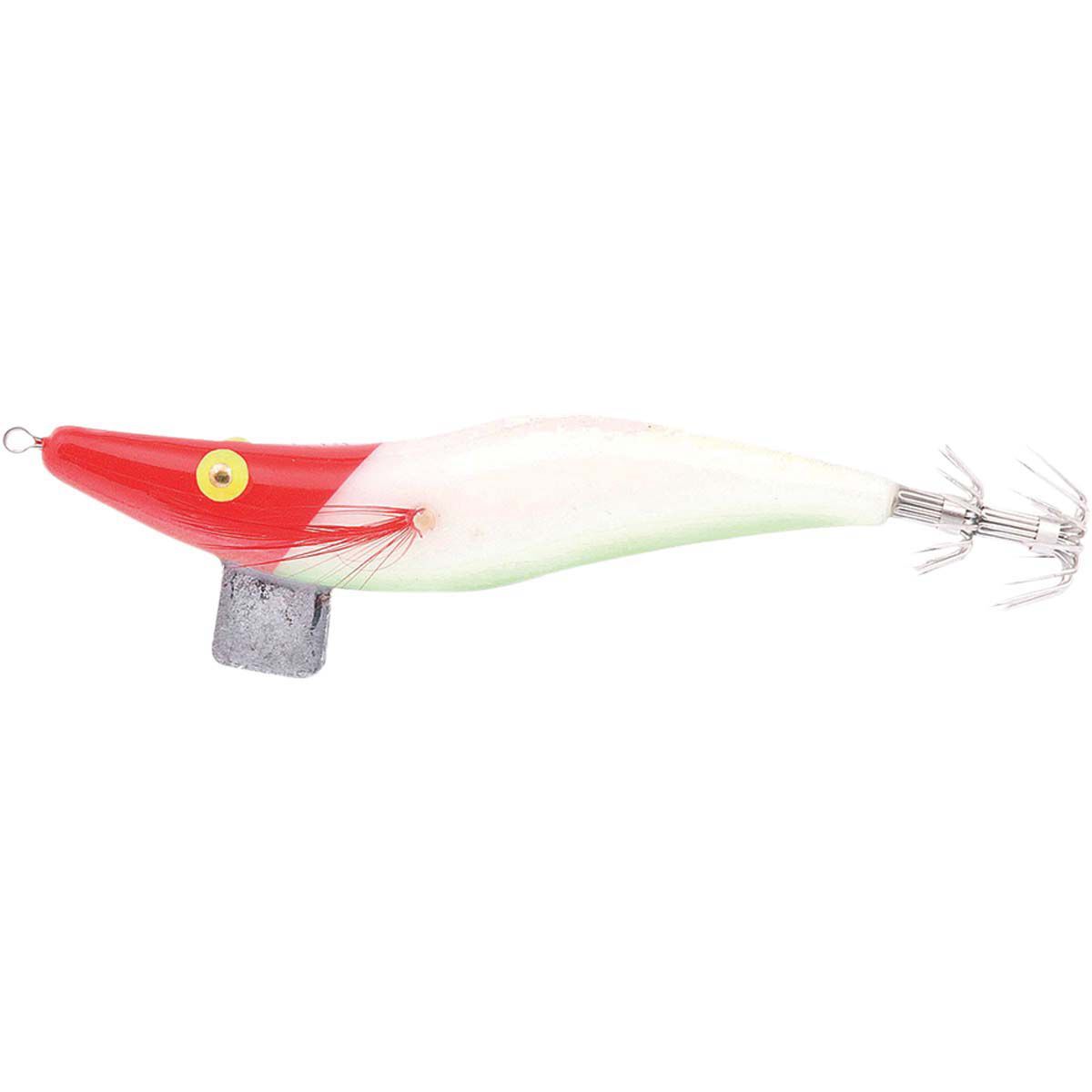 Neptune Smoothie Squid Jig Lure 3.5 White Red, White Red, bcf_hi-res