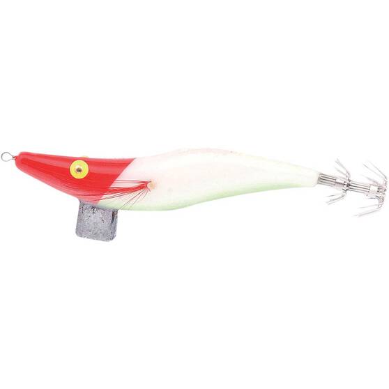 Neptune Smoothie Squid Jig Lure 3.5 White Red, White Red, bcf_hi-res
