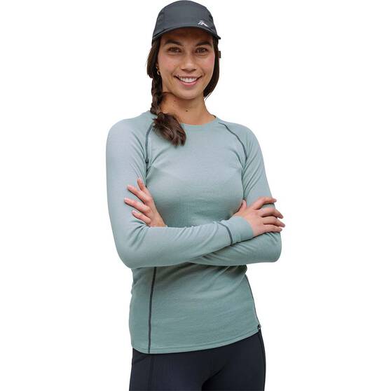 Macpac Women's Geothermal Long Sleeve Top V2 Chinois Green 16, Chinois Green, bcf_hi-res
