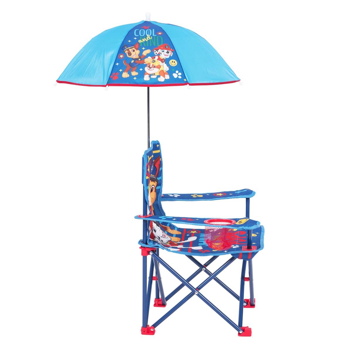 Paw Patrol Kids Camp Chair with Umbrella 30kg, , bcf_hi-res