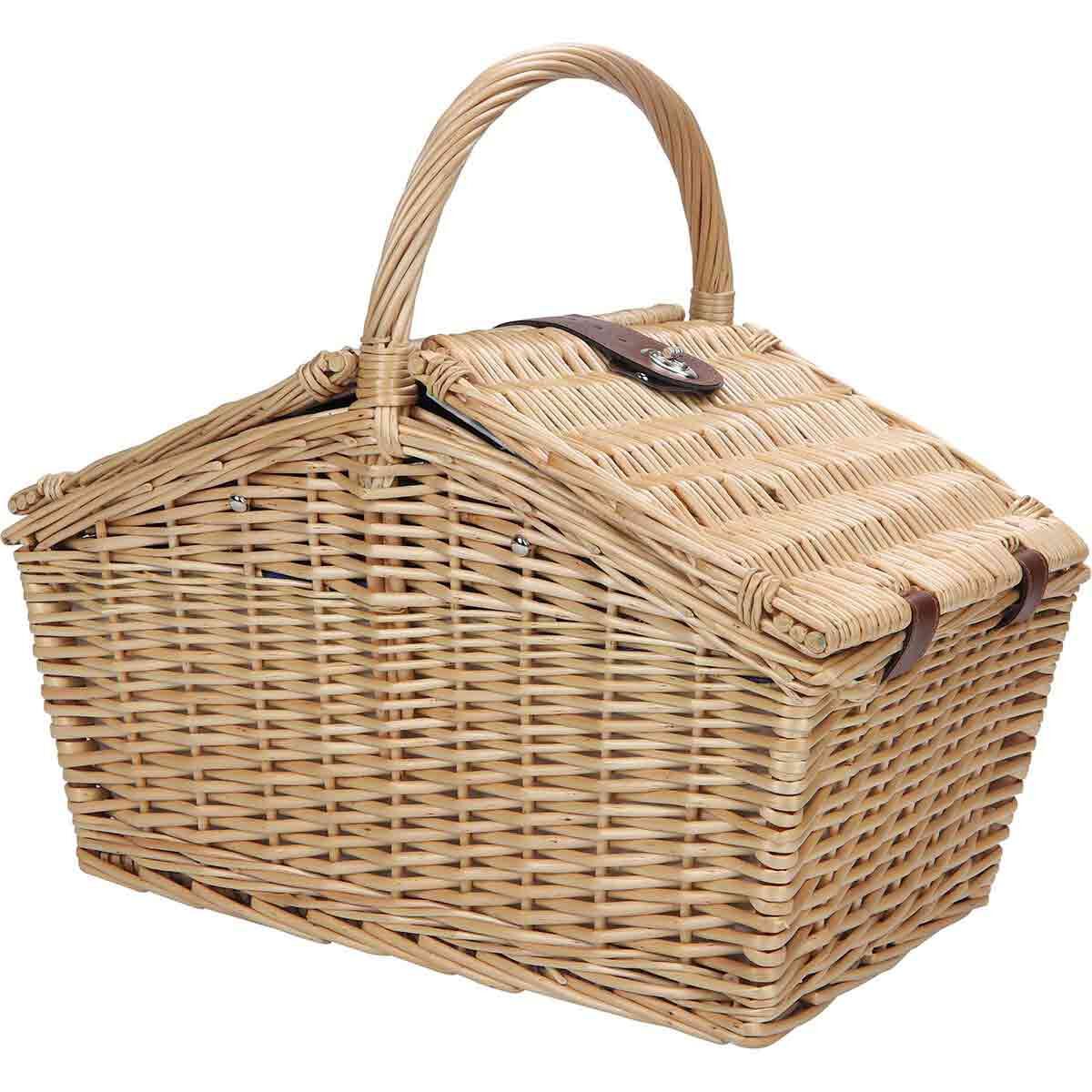 Wanderer Wicker Picnic Basket 4 Person, , bcf_hi-res