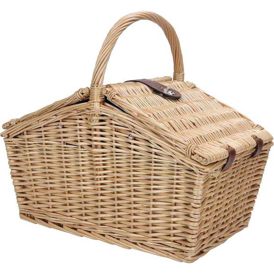 Wanderer Wicker Picnic Basket 4 Person, , bcf_hi-res