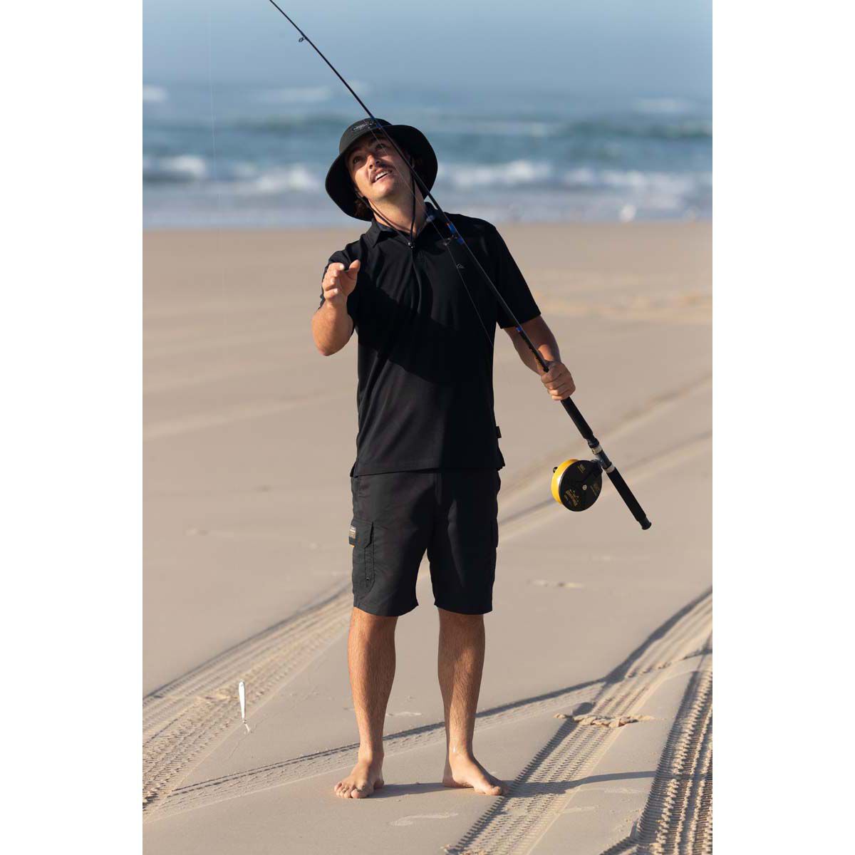 Quiksilver Waterman Men's Water 2 Polo, Black, bcf_hi-res