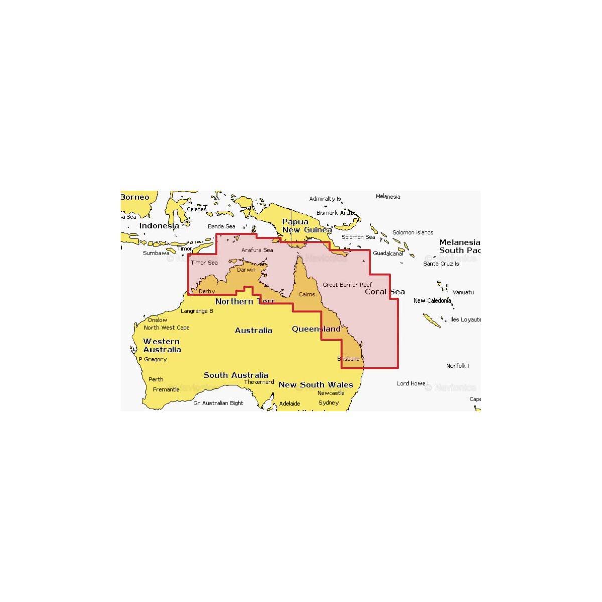 Navionics Plus Australia North East Marine Chart, , bcf_hi-res