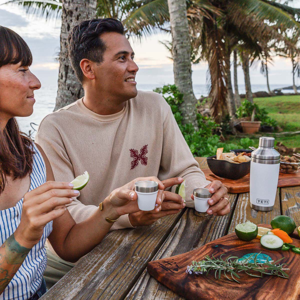 YETI&reg; Rambler&reg; Shot Glasses with Carry Case White, White, bcf_hi-res