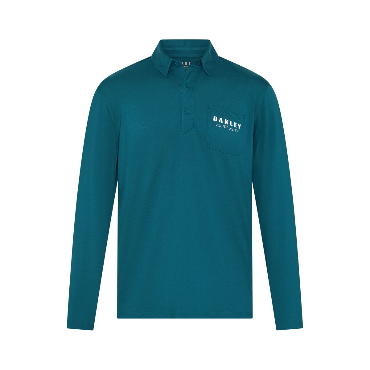 Oakley Men&rsquo;s Elements Long Sleeve Tech Polo, Balsam Green, bcf_hi-res