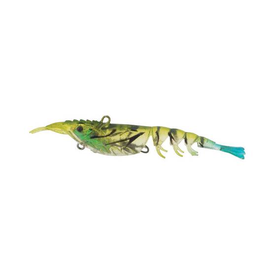 Berkley Shimma Shrimp Soft Vibe Lure 100mm Blue Tail Shrimp, Blue Tail Shrimp, bcf_hi-res