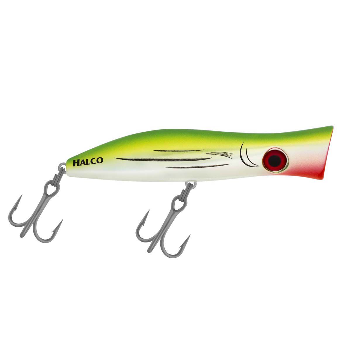 Halco Roosta Popper Surface Lure 135mm Liquid Lime BCF