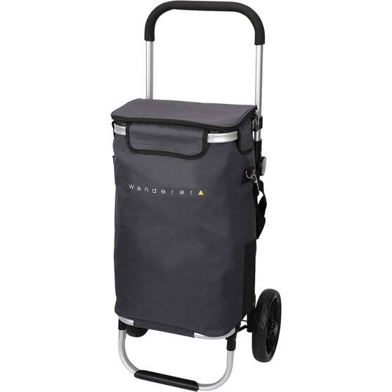 Wanderer Shopping Trolley Charcoal, , bcf_hi-res
