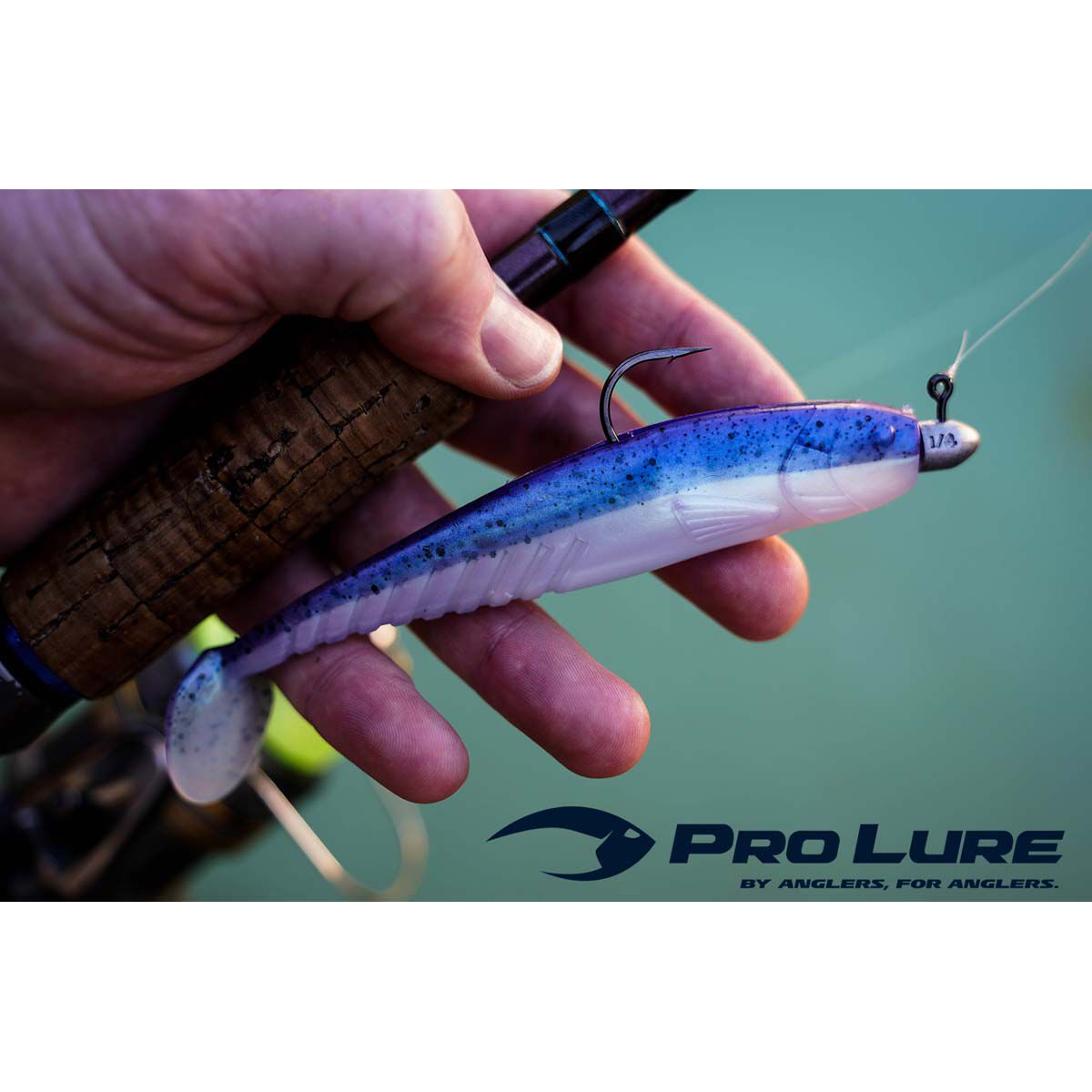 Pro Lure Fish Tail Soft Plastic Lure 105mm Pearl Sardine UV, Pearl Sardine UV, bcf_hi-res