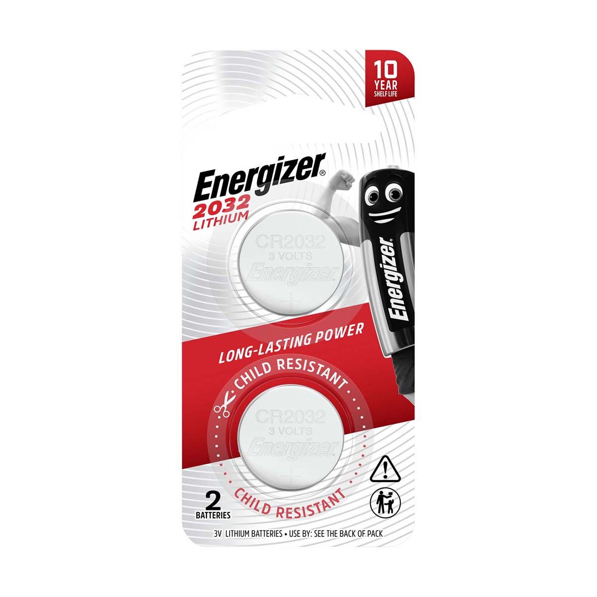 Energizer Lithium Coin Battery CR2032 2 Pack, , bcf_hi-res