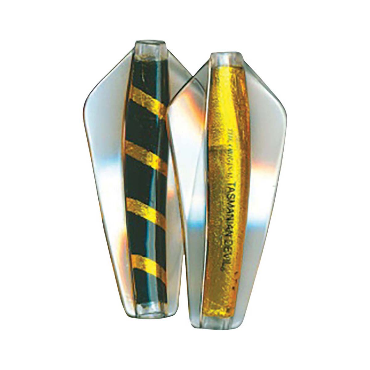 Wigston Tassie Devil Lead Free hard Body Lure 13.5g Gold Zebra, Gold Zebra, bcf_hi-res