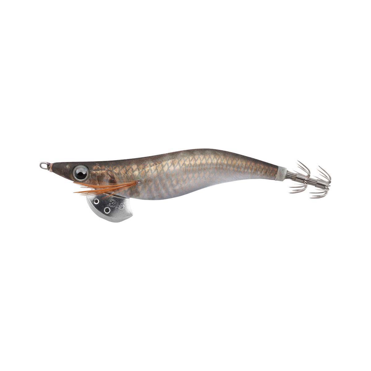Yamashita Live Squid Jig 3.5 Yakka Brown Cloth / 490 Glow Body, Yakka Brown Cloth / 490 Glow Body, bcf_hi-res
