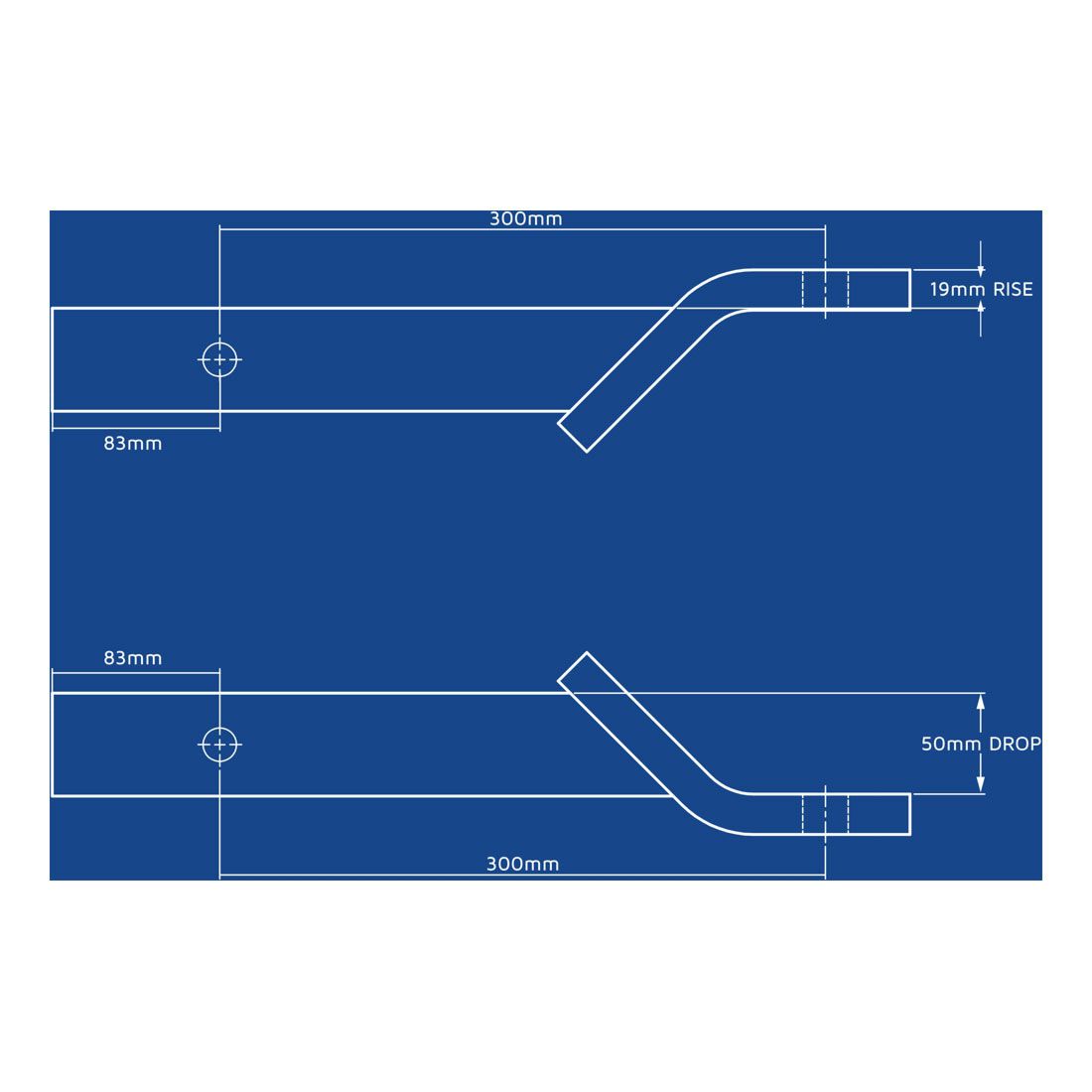 Hayman Reese Tow Ball Mount Kit 50mm/300mm, , bcf_hi-res