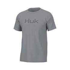 Huk Men's Logo Short Sleeve Tee, Harbour Mist, bcf_hi-res