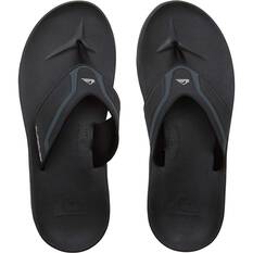 Quiksilver Men’s Mathodic Recovery Sandals, Black, bcf_hi-res