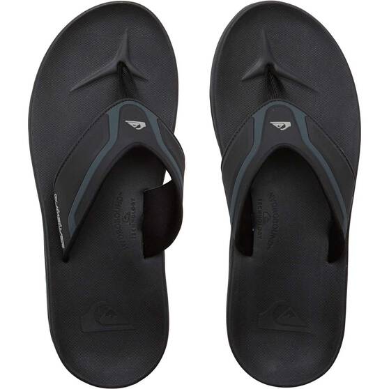 Quiksilver Men’s Mathodic Recovery Sandals, Black, bcf_hi-res