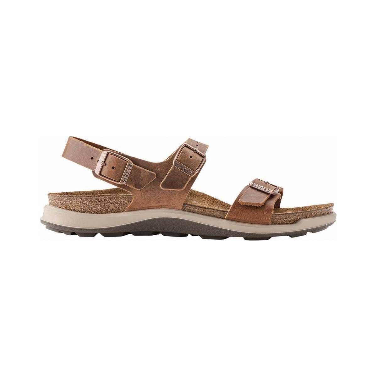 Birkenstock Women&rsquo;s Sonora Cross Town Oiled Leather Sandals Brown 36, Brown, bcf_hi-res