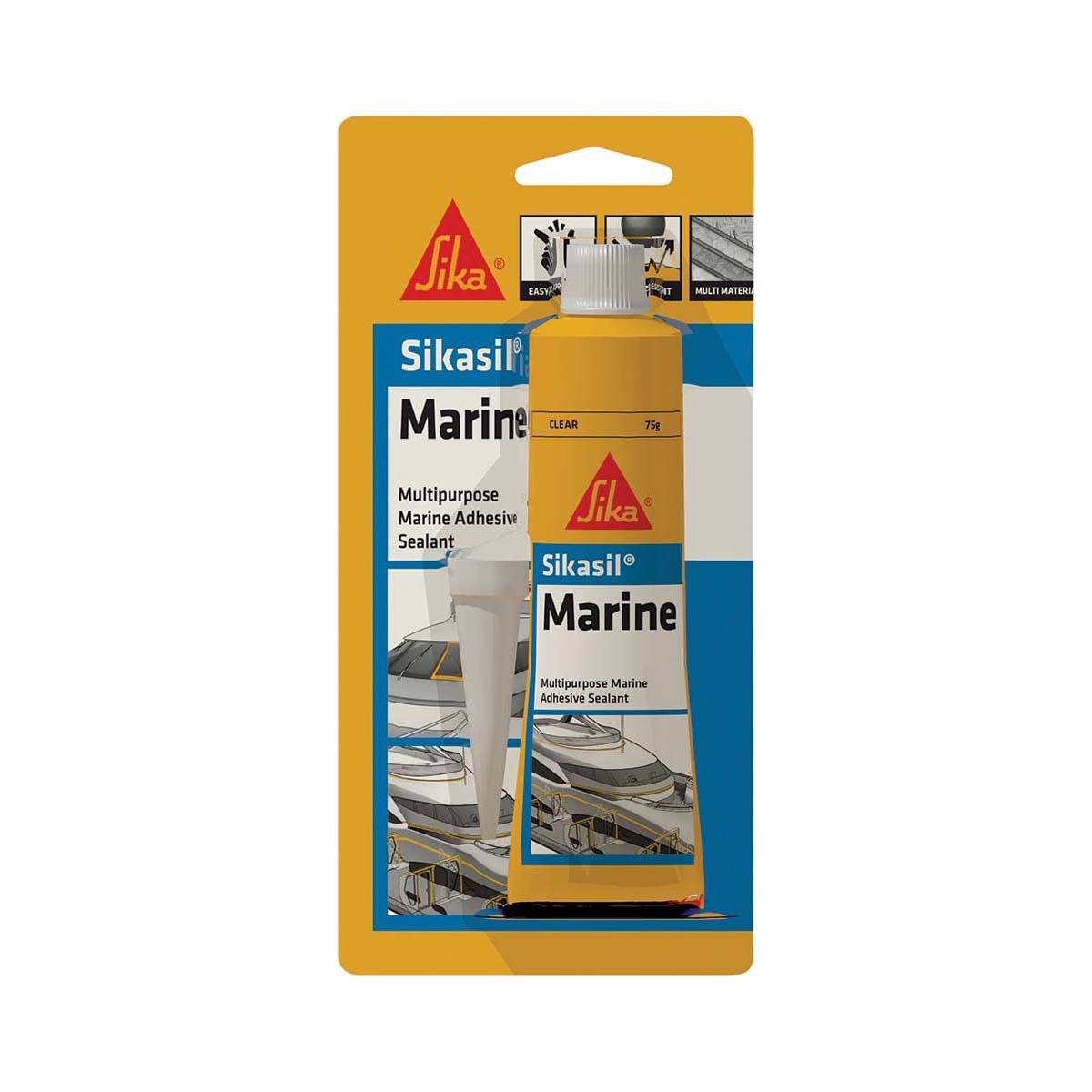 Sikasil clear Marine Blister Tube 75gm, , bcf_hi-res