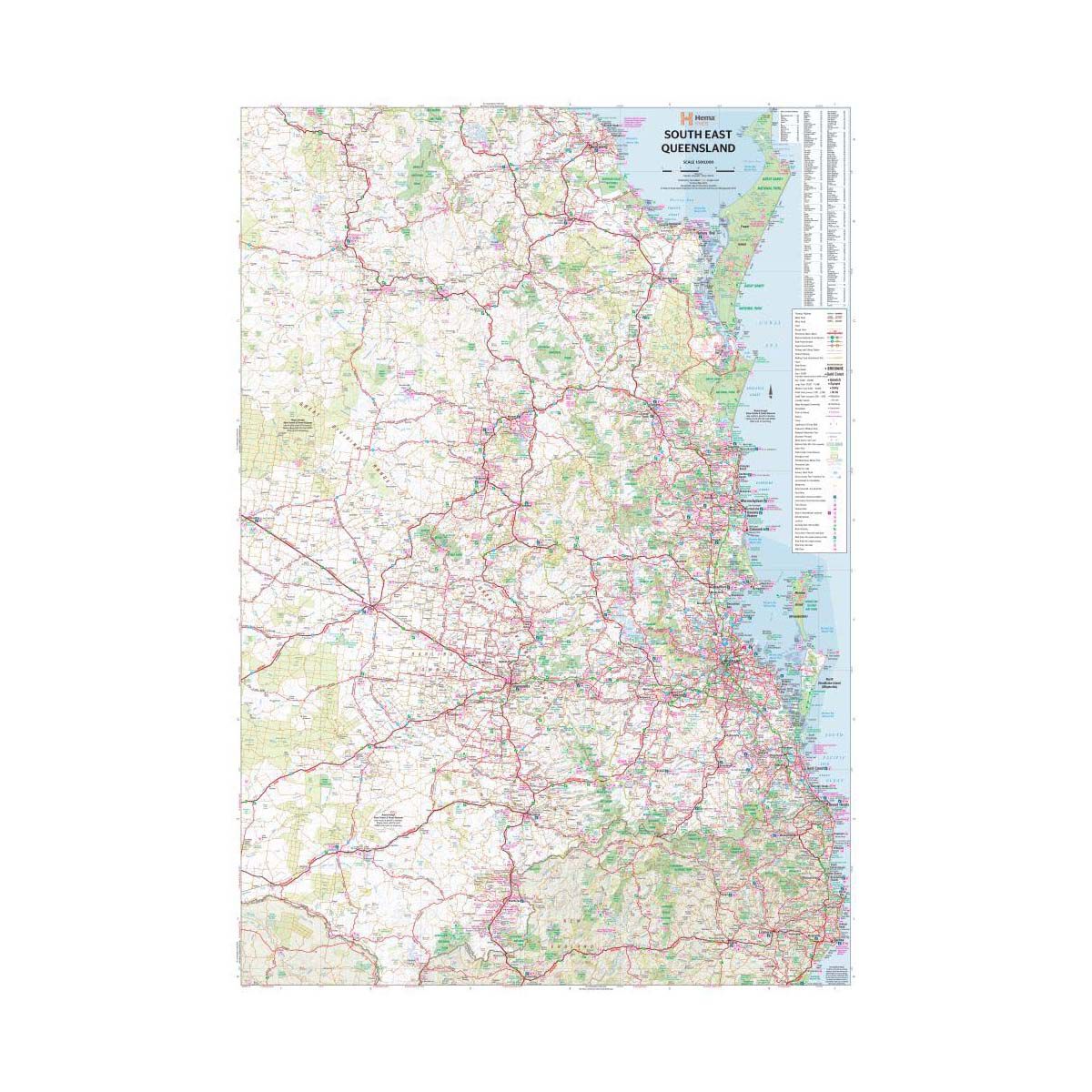 Hema Map Southeast Queensland Map, , bcf_hi-res