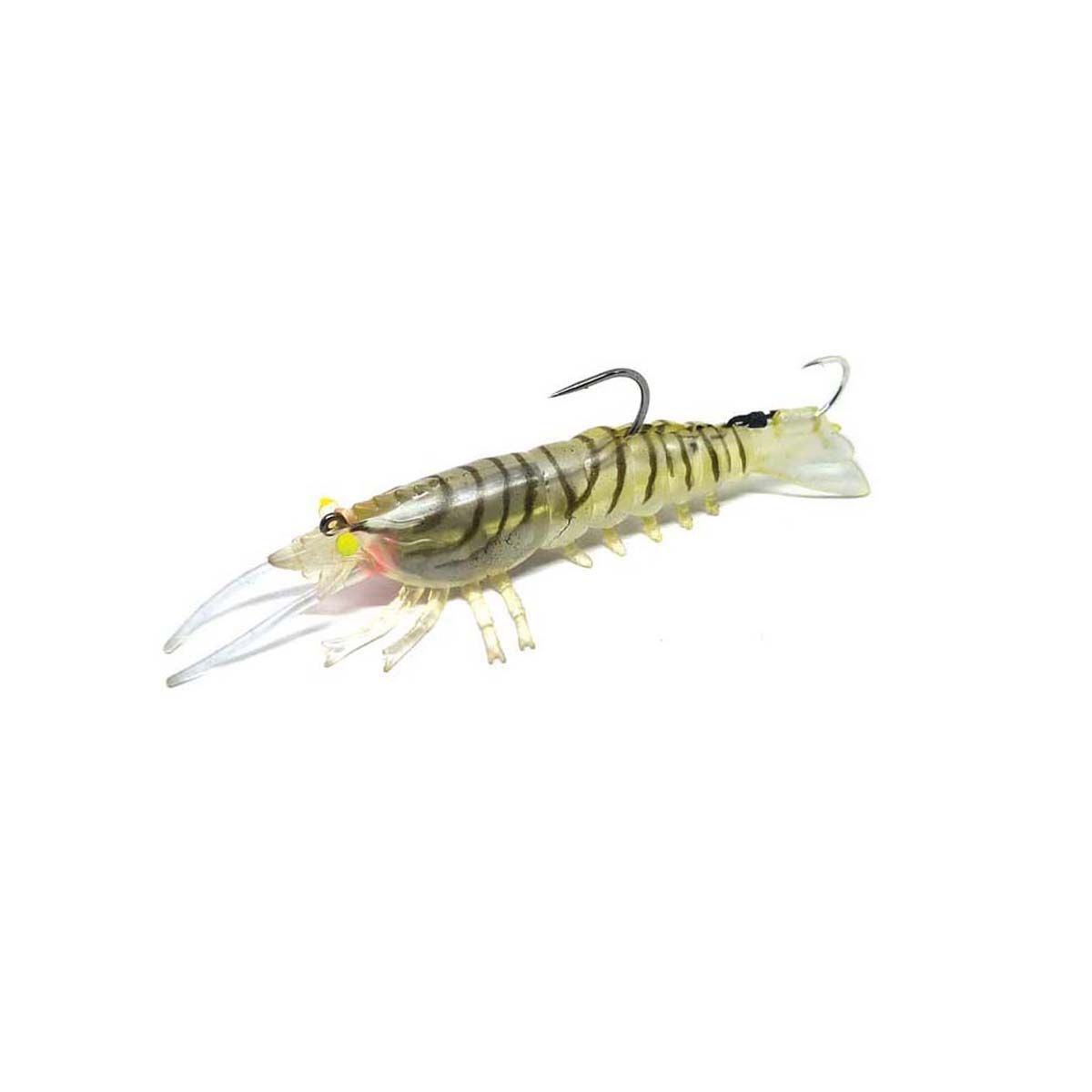 Barambah Stinger Shrimp Finesse Soft Plastic Lure 55mm Ghost Shrimp, Ghost Shrimp, bcf_hi-res