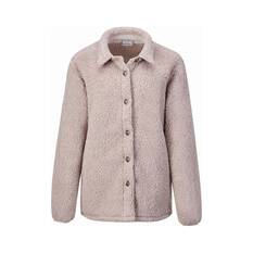 OUTRAK Women’s Fleece Lined Shacket, Taupe, bcf_hi-res