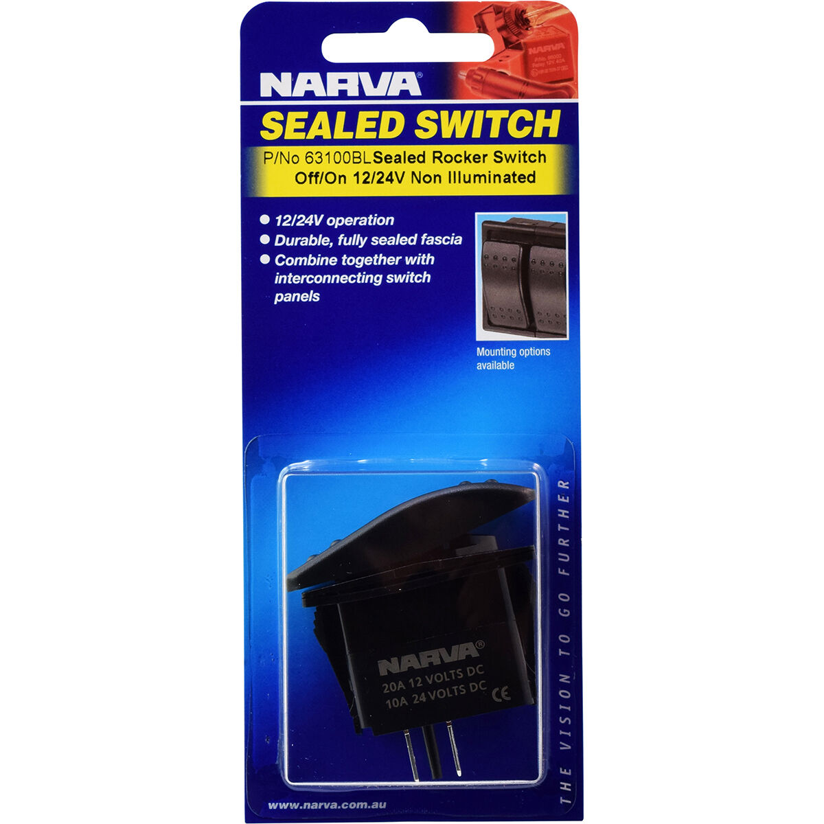 Narva On/Off Sealed Rocker Switch, , bcf_hi-res