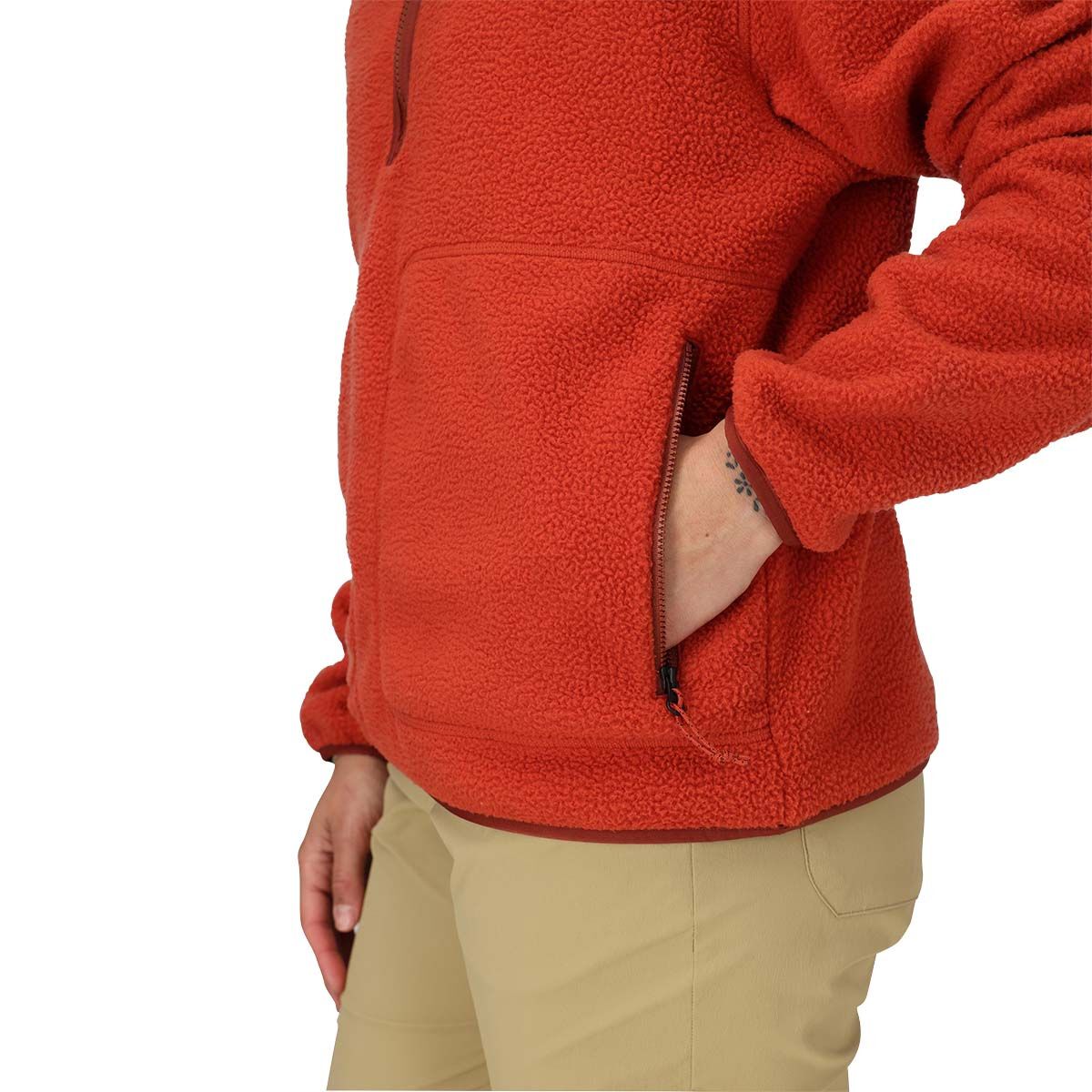 Marmot Women's Wanderer High Pile Fleece Pullover, Sumac, bcf_hi-res