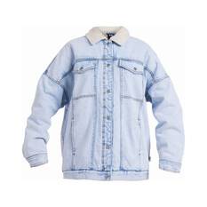 Quiksilver Hiker Denim Jacket for Women, Light Wash, bcf_hi-res
