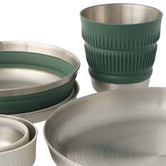 Sea to Summit Detour Collapsible Stainless Steel Dinner Set 2 Person 6 Piece, , bcf_hi-res