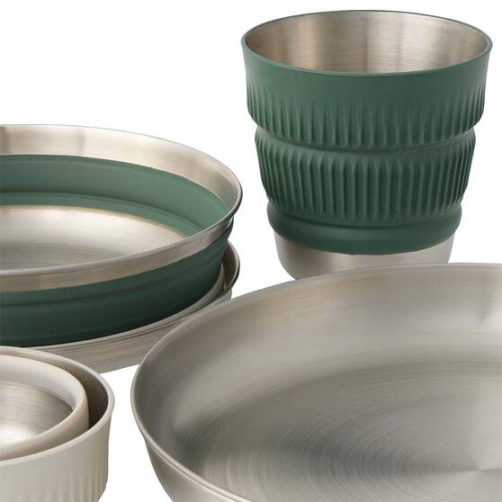 Sea to Summit Detour Collapsible Stainless Steel Dinner Set 2 Person 6 Piece, , bcf_hi-res