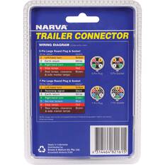 Narva 7 Pin Large Round Metal Trailer Plug, , bcf_hi-res