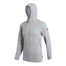 Florence Men's Airtrex Long Sleeve Hooded Shirt Light Grey Heather S, Light Grey Heather, bcf_hi-res