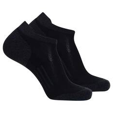 Macpac Unisex Ankle Socks 2 Pack, Black, bcf_hi-res