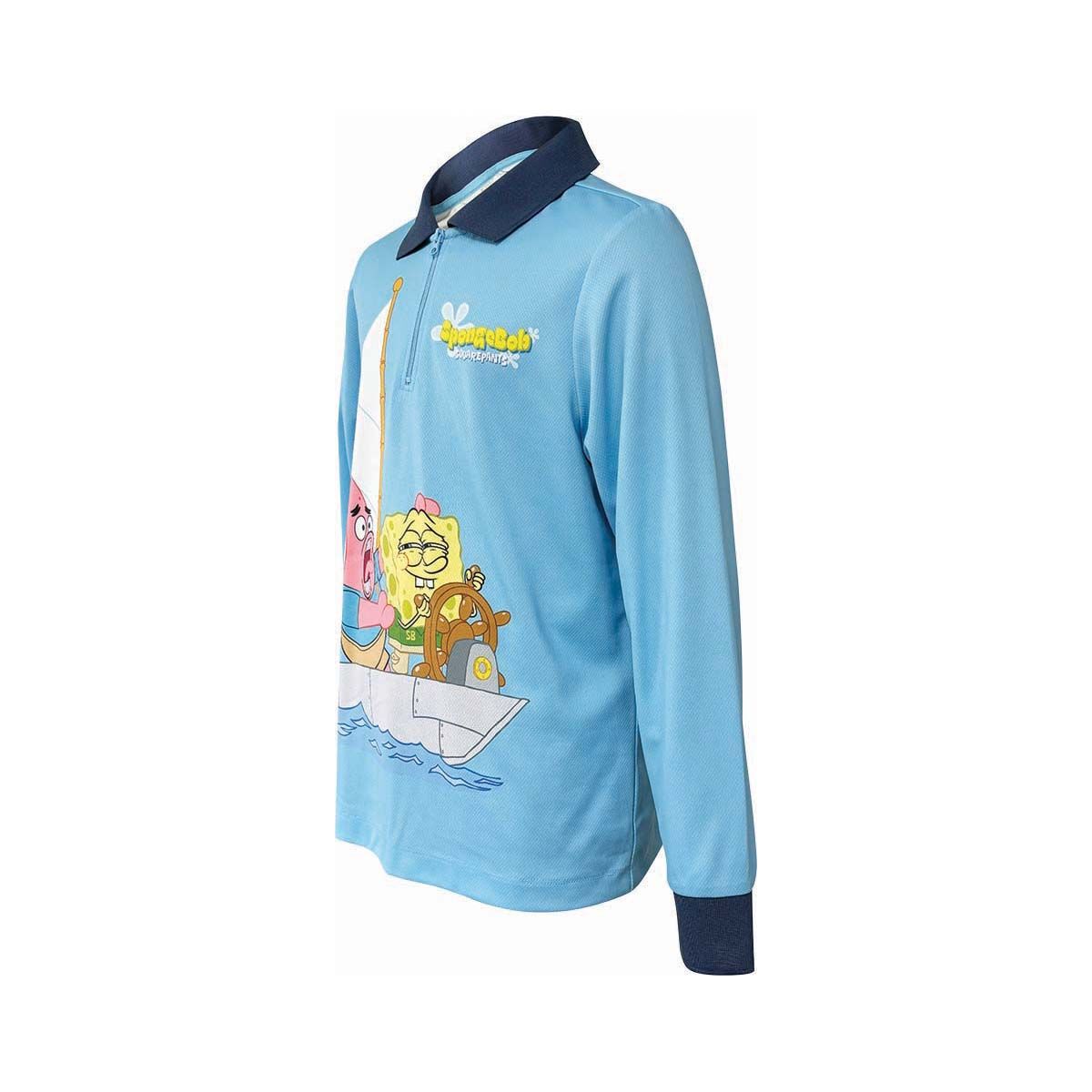 SpongeBob Youth Fishing Shirt, Blue, bcf_hi-res