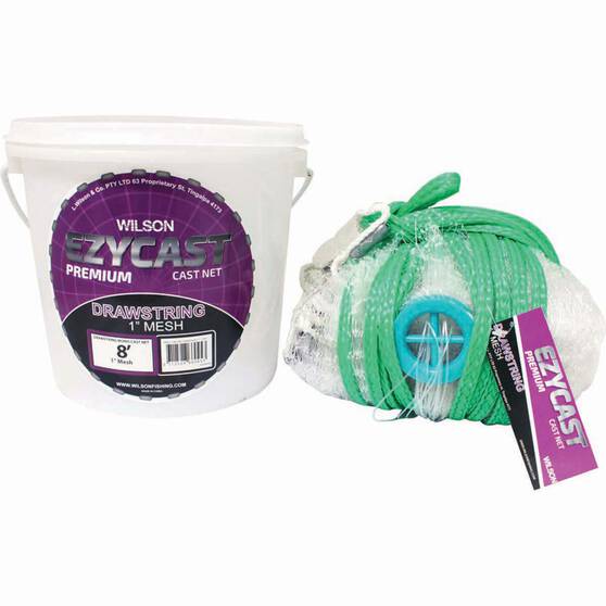 Wilson Mono Mesh Cast Net With Drawstring 1in, , bcf_hi-res