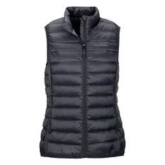 Macpac Women's Uber Light Down Puffer Vest Black 8, Black, bcf_hi-res