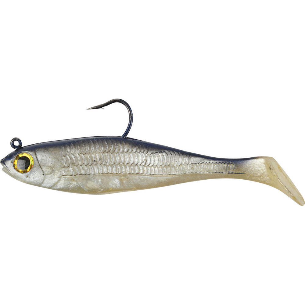 Berkley PowerBait Shad Soft Plastic Lure 6in Silver Mullet BCF